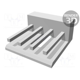 5 pcs x TE Connectivity - 171825-4 - Socket, wire-board, male, EI, 2.5mm, PIN: 4, THT, on PCBs, 2A, tinned