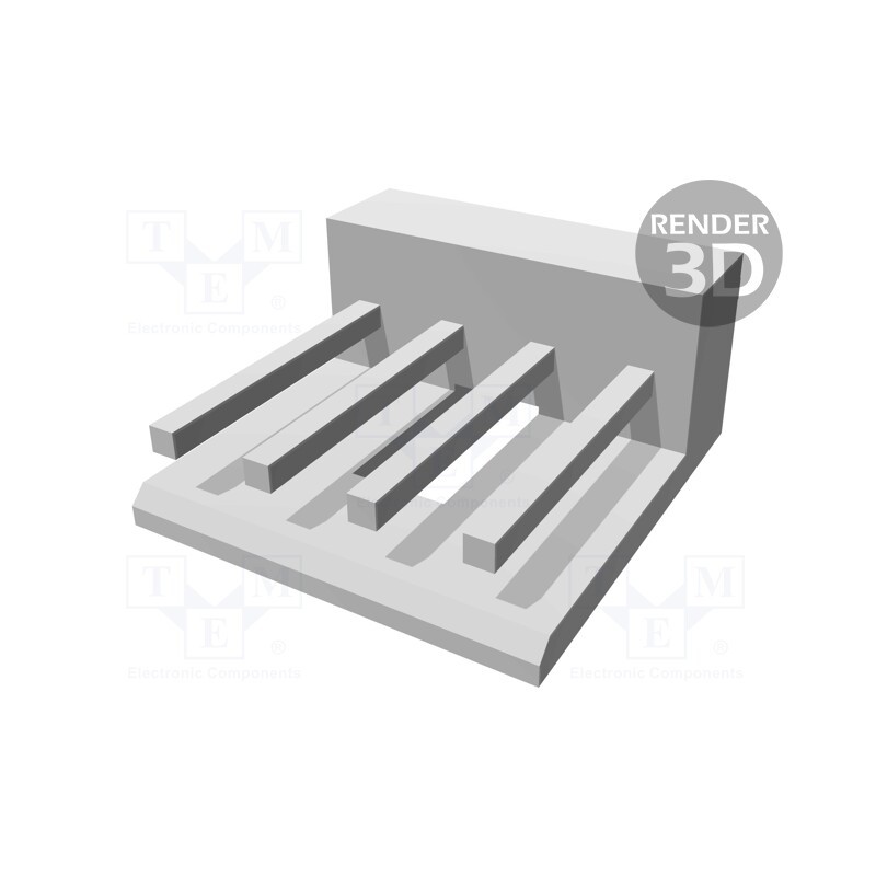 5 pcs x TE Connectivity - 171825-4 - Socket, wire-board, male, EI, 2.5mm, PIN: 4, THT, on PCBs, 2A, tinned