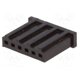 5 pcs x TE Connectivity - 280360 - Plug, wire-board, female, AMPMODU MOD II, 2.54mm, PIN: 6, for cable