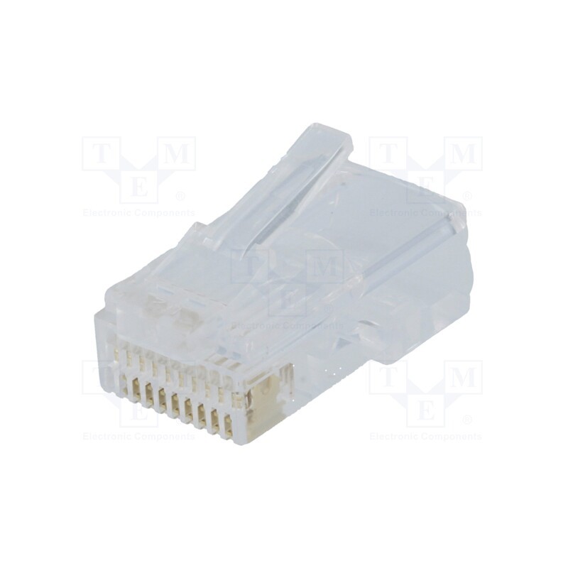 5 pcs x NINIGI - WT-10P-10C-L - Plug, RJ50, PIN: 10, Layout: 10p10c, for cable, IDC,crimped