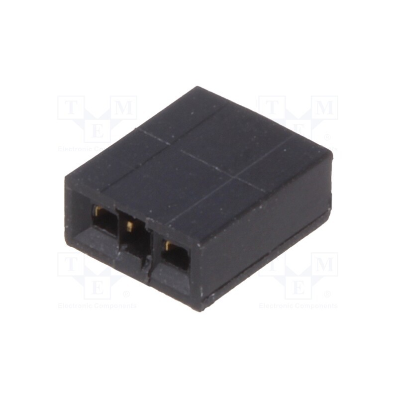 5 pcs x TE Connectivity - 1-881545-1 - Pin header, pin strips, female, PIN: 2, open, 2.54mm, 1x2