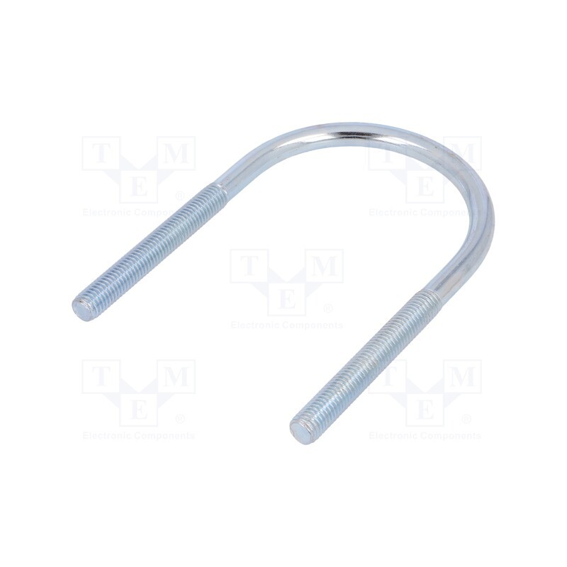 1 pcs x DROMET - CB10..77.138(2 1/2') - U-bolt, B, 1.5, steel, zinc, Thread len: 70mm, for fixing pipes