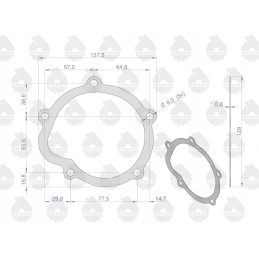 Water pump gasket c 330 original ursus 500045