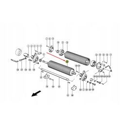 Claas Jaguar 072303 crushing roller