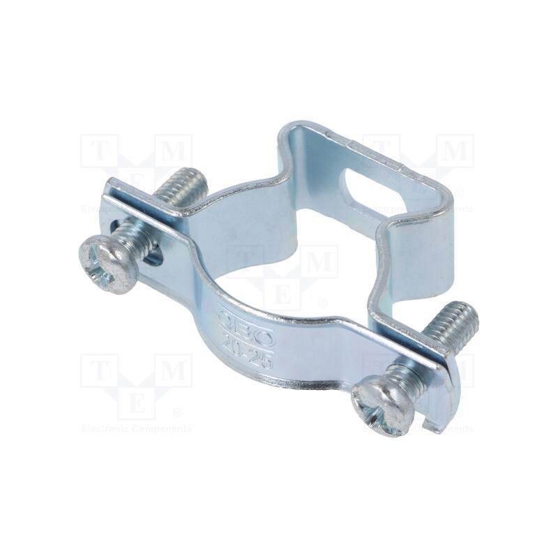1 pcs x OBO BETTERMANN - ASL 733 25 G - T-bolt clamp, 20÷25mm, steel, Plating: zinc, 733 G, industrial
