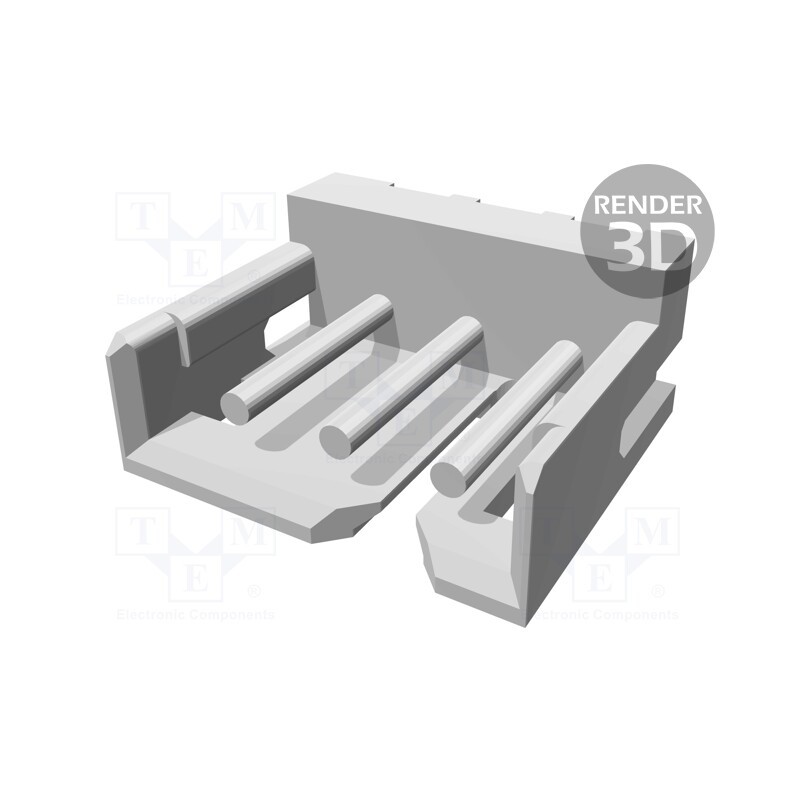 5 pcs x TE Connectivity - 292161-3 - Socket, wire-board, male, CT, 2mm, PIN: 3, THT, on PCBs, 4A, tinned