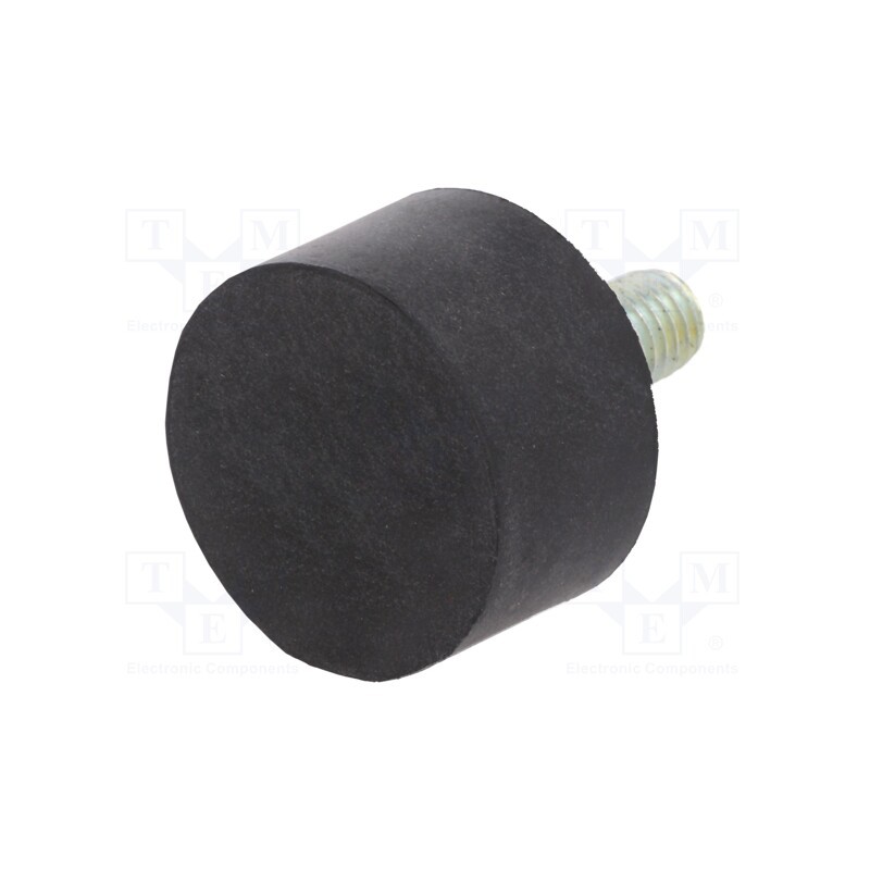 1 pcs x ELESA+GANTER - DVA.4-30-17-M8-20-55 - Vibroisolation foot, Ø: 30mm, H: 17mm, Shore hardness: 55±5, 1960N