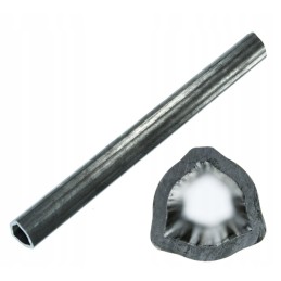 Internal triangular pipe 36x4 5mm, length 38 7cm