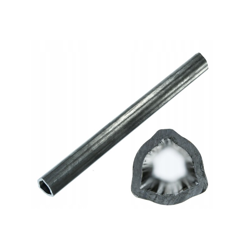 Internal triangular pipe 36x4 5mm, length 38 7cm