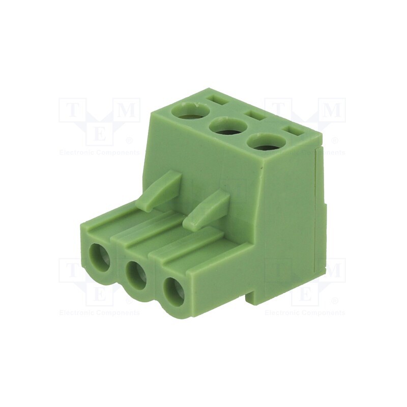 5 pcs x XINYA - XY2500F-B(5.08)-3P - Pluggable terminal block, 5.08mm, ways: 3, straight, plug, female