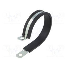 1 pcs x MPC INDUSTRIES - LKD17525 - Fixing clamp, ØBundle : 75mm, W: 25mm, steel, Cover material: EPDM
