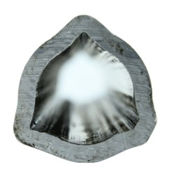 Internal triangular pipe 36x4 5mm, length 68 7cm