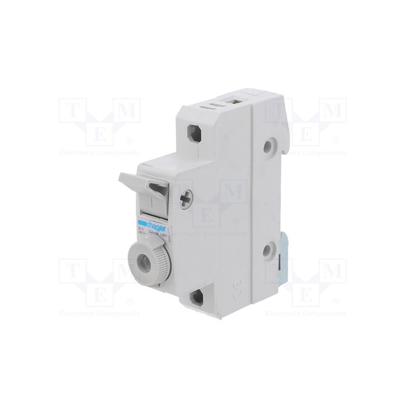 1 pcs x HAGER - L95100 - Fuse disconnector, 10x38mm, for DIN rail mounting, 20A, 400V