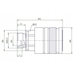 Skpf12l22n quick connector skpf socket l male thread
