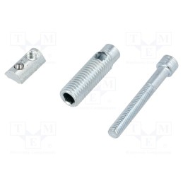 1 pcs x FATH - 099G051 - Mounting screw, for profiles, Width of the groove: 5mm, steel