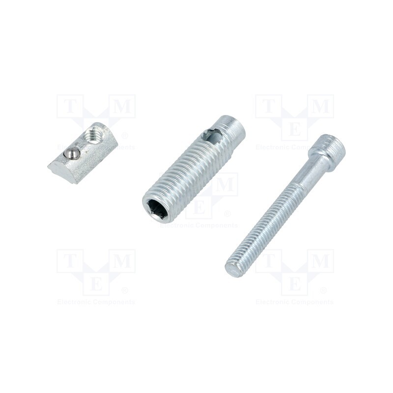 1 pcs x FATH - 099G051 - Mounting screw, for profiles, Width of the groove: 5mm, steel