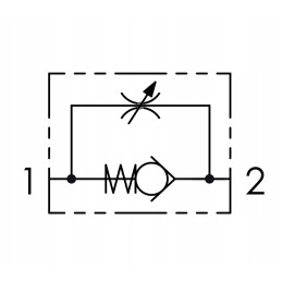 Hydraulic choke valve 2 side vrfb 90 3 8 30l