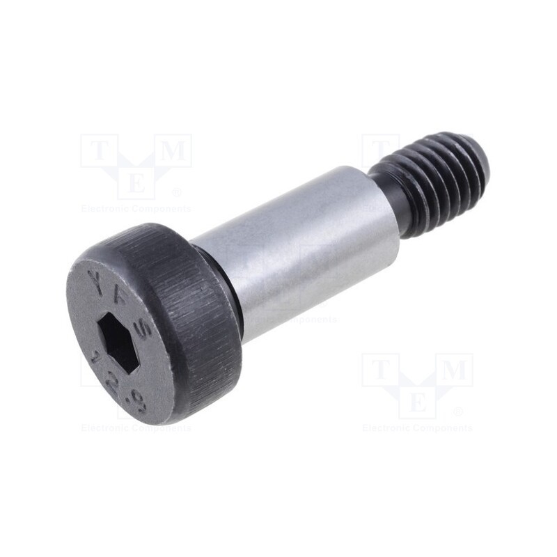 1 pcs x ELESA+GANTER - ISO 7379-10-M8-20 - Shoulder screw, steel, M8, 1.25, Thread len: 13mm, hex key, HEX 5mm