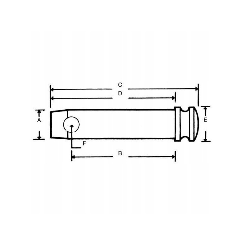 Vlk7051 upper link pin 22x78 mm cat. 1