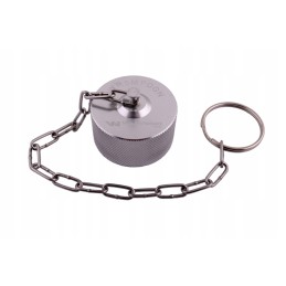 Cover cap plug with threaded valve seat