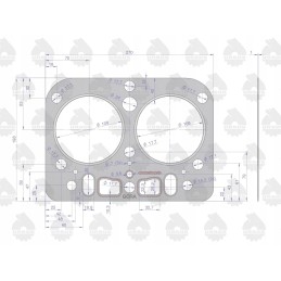 Head gasket c 330 with silicone original Ursus