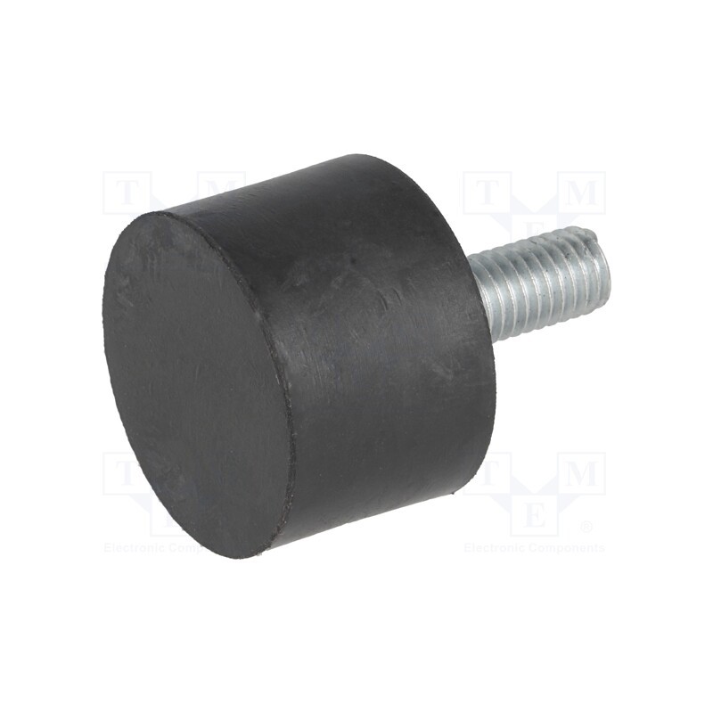 1 pcs x ELESA+GANTER - DVA.4-30-20-M8-20-70 - Vibroisolation foot, Ø: 30mm, H: 20mm, Shore hardness: 70±5, 638N