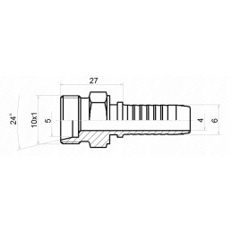 Target forging dn6 1 2sn m10x1 x10 hydrolider