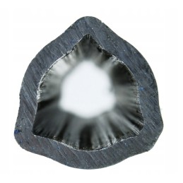 Internal triangular pipe 36x4 5mm, length 48 7cm
