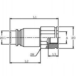 Flat quick connector plug 3 8 internal thread