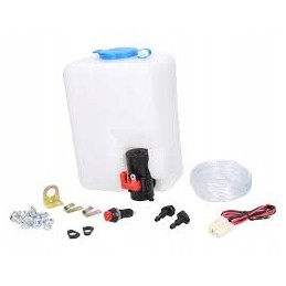 Washer tank with pump set