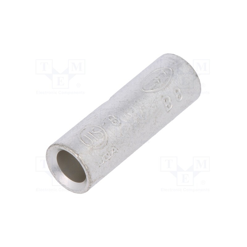 5 pcs x NICHIFU - B 8 - Tip: butt splice, 6.64÷10.52mm2, crimped, for cable, 8AWG