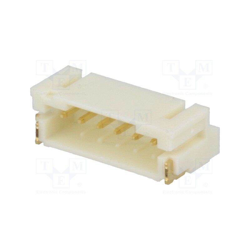 5 pcs x NINIGI - NXW-06SMDK - Socket, wire-board, male, 2mm, PIN: 6, SMT, 1A, tinned, -25÷85°C, 100V