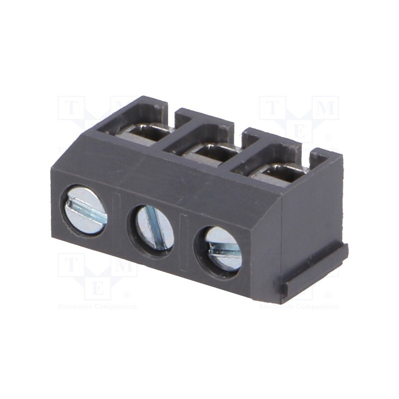 5 pcs x DEGSON ELECTRONICS - DG306-5.0-03P-11-00A(H) - PCB terminal block, angled 90°, 5mm, ways: 3, on PCBs, 1.5mm2, 15A