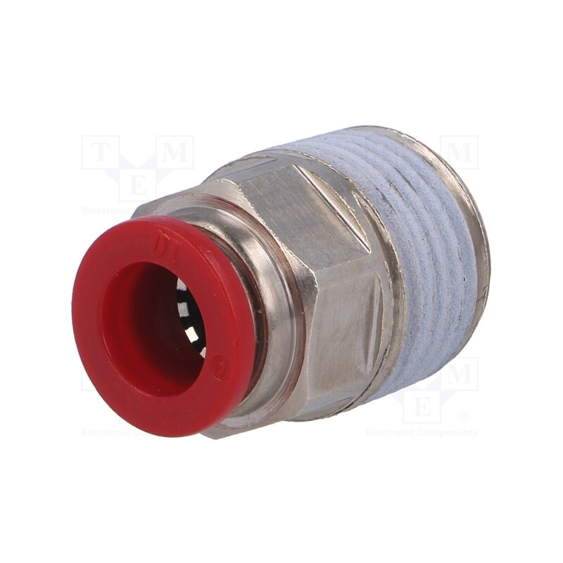 1 pcs x NORGREN HERION-C01251048 - Push-in fitting, straight, PBT, Thread: BSP 1/2'