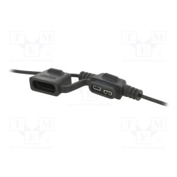 1 pcs x LITTELFUSE - FHAC0001ZXJ - Fuse holder, 19mm, 20A, on cable, Leads: lead x2, UL94V-0, IP67, 32V