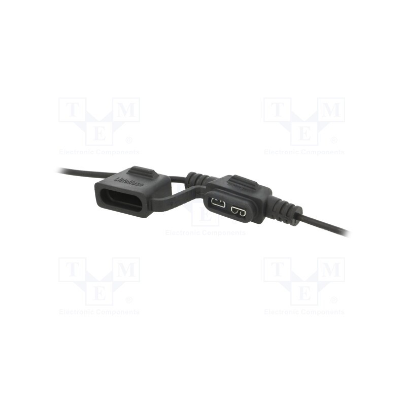 1 pcs x LITTELFUSE - FHAC0001ZXJ - Fuse holder, 19mm, 20A, on cable, Leads: lead x2, UL94V-0, IP67, 32V