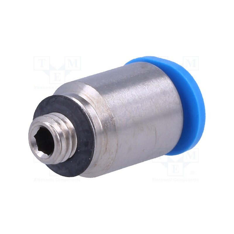 1 pcs x FESTO-153317 - Push-in fitting, straight, -0.95÷6bar, Gasket: NBR rubber, QSM