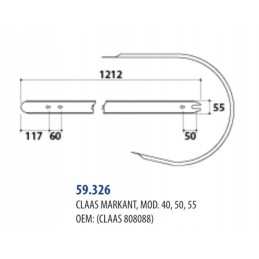 Cover of the pick-up baler Markant 40 50 55 808088