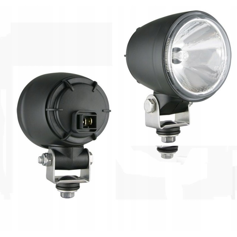 Halogen road headlight with amp faston connector