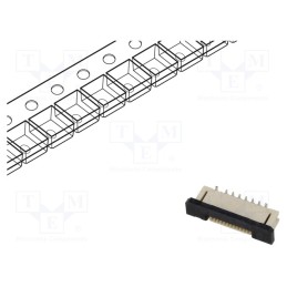 5 pcs x Global Connector Technology (GCT) - FFC2A32-12-T - Connector: FFC/FPC, vertical, PIN: 12, ZIF, SMT, 30V, 0.5A, tinned