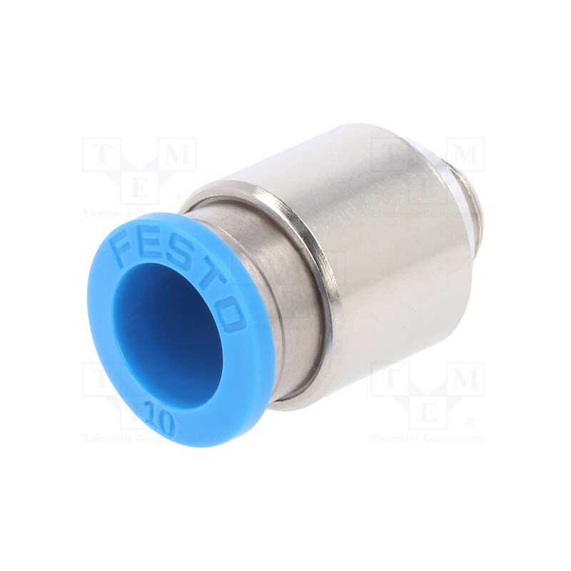 1 pcs x FESTO-132999 - Push-in fitting, threaded,straight, -0.95÷6bar, Thread: G 1/8'