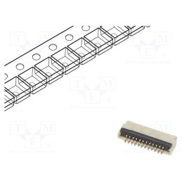 5 pcs x Global Connector Technology (GCT) - FFC2B28-12-G - Connector: FFC/FPC, horizontal, PIN: 12, ZIF, SMT, 30V, 0.4A, H: 1mm