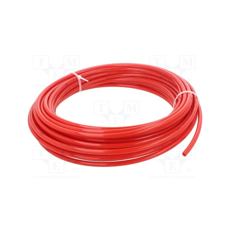 1 m x FESTO-553926 - Pneumatic tubing, -0.95÷15bar, PAN, Tube in.diam: 5.9mm, red