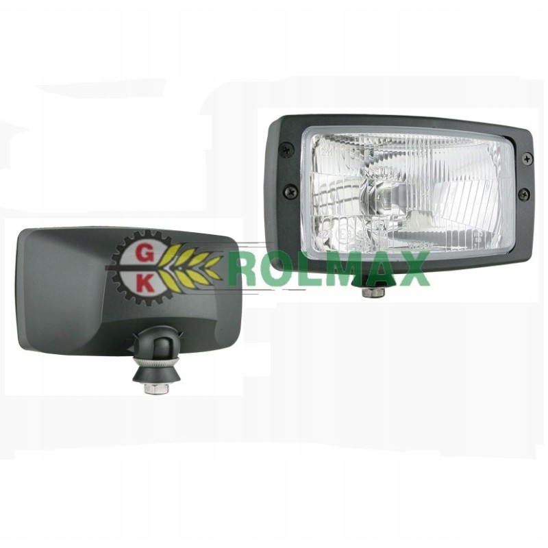 H4 type headlight in a housing with a D bulb