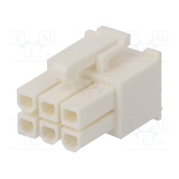5 pcs x TE Connectivity - 1586765-6 - Plug, wire-board, female, VAL-U-LOK, 4.2mm, PIN: 6, w/o contacts