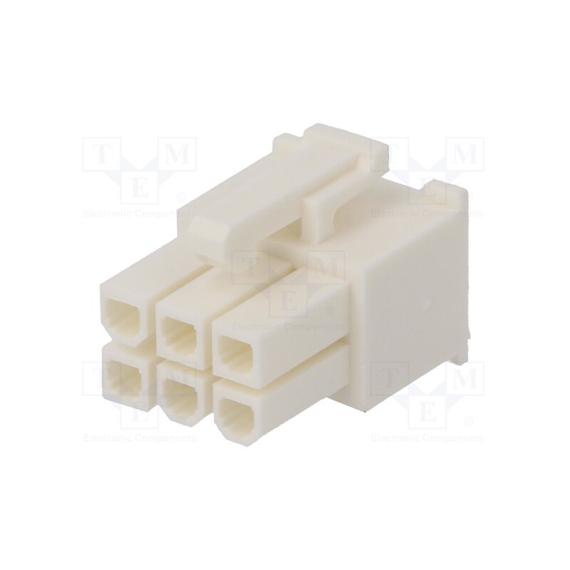 5 pcs x TE Connectivity - 1586765-6 - Plug, wire-board, female, VAL-U-LOK, 4.2mm, PIN: 6, w/o contacts