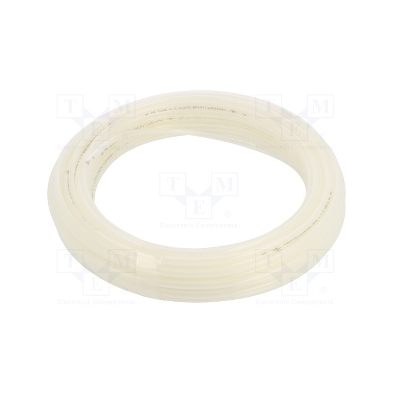 1 pcs x PNEUMAT-259.05SN-25 - Pneumatic tubing, max.9bar, L: 25m, polyetylene, Economy, white