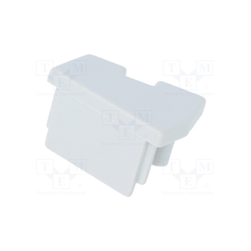 1 set x TOPMET - A9960022 -AS - Cap for LED profiles, grey, 2pcs, ABS, EDGE10