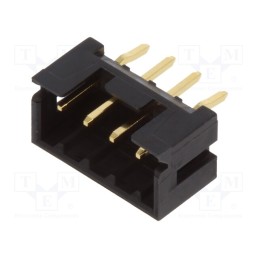 5 pcs x HIROSE - DF3-4P-2DSA(01) - Socket, wire-wire/PCB, male, DF3, 2mm, PIN: 4, THT, on PCBs, straight