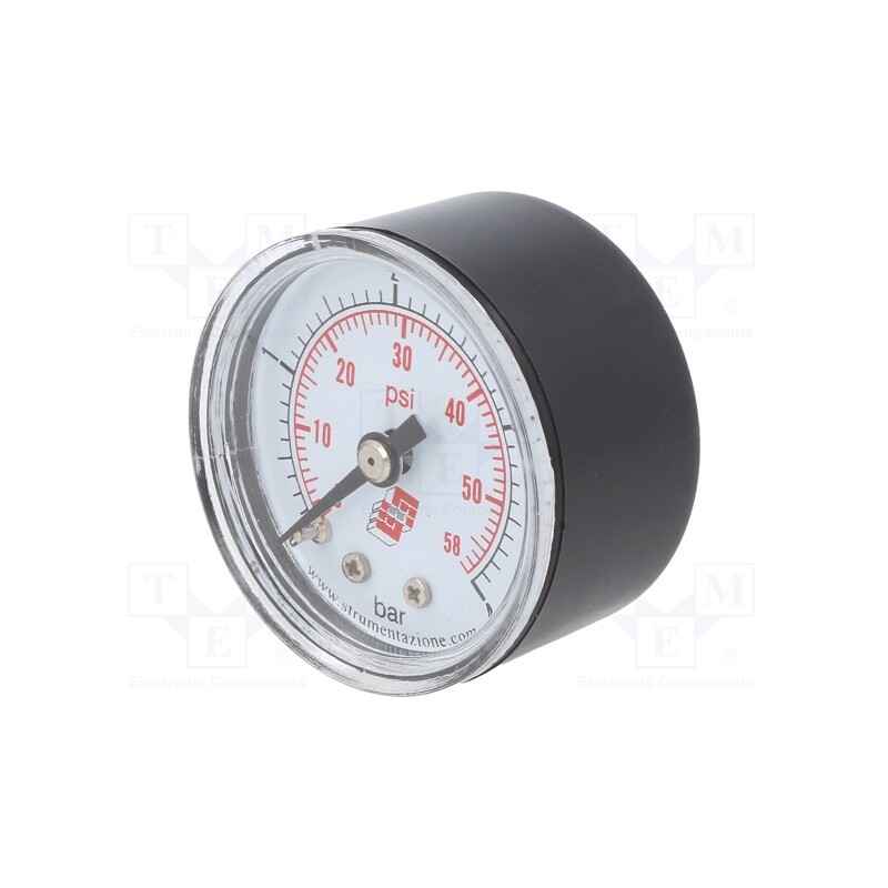 1 pcs x PNEUMAT-M40A.PL004G18 - Manometer, 0÷4bar, non-aggressive liquids,inert gases, 40mm